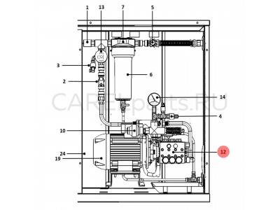 1309558AXX Помпа CAREL 378 л/ч для UA350HD1/HD2*1; UA350SL0*1; UA460**3*1, нержавеющая сталь 1309558AXX Помпа CAREL 378 л/ч для UA350HD1/HD2*1; UA350SL0*1; UA460**3*1, нержавеющая сталь