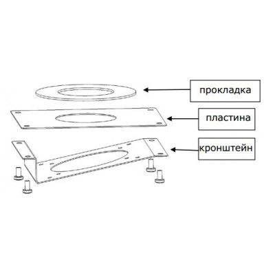 DP00VM4000 Комплект кронштейна 40 мм для вертикального монтажа парораспределителей DP***D40** CAREL