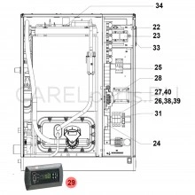 HCT1RHF000 Дисплей LCD CAREL (pGD1) для UR*3 20-80 кг/ч