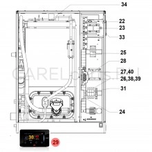HCTXRCR000 Дисплей сенсорный CAREL (pGDX) для UR*4 20-80 кг/ч