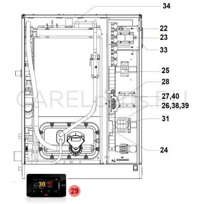 HCTXRCR000 Дисплей сенсорный CAREL (pGDX) для UR*4 20-80 кг/ч HCTXRCR000 Дисплей сенсорный CAREL (pGDX) для UR*4 20-80 кг/ч