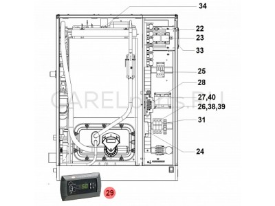 PGD1PH0F00 Дисплей CAREL для UG
