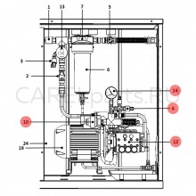 UAKP600D11 Помпа CAREL для UA600**411, нержавеющая сталь +SM