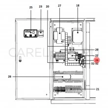 UAKREL2404 Реле CAREL 24В с 4 перекидными контактами