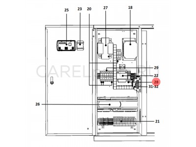 UAKREL2404 Реле CAREL 24В с 4 перекидными контактами UAKREL2404 Реле CAREL 24В с 4 перекидными контактами