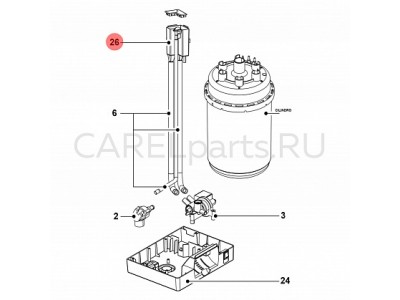 UEKVASC100 Бачок заправки и датчик электропроводности CAREL UEKVASC100 Бачок заправки и датчик электропроводности CAREL