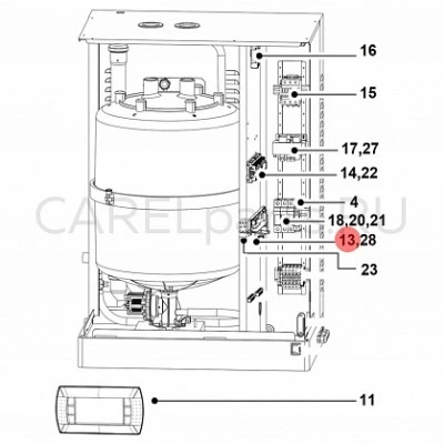 UEW25L0010 Блок управления CAREL Wellness UEW25L0010 Блок управления CAREL Wellness