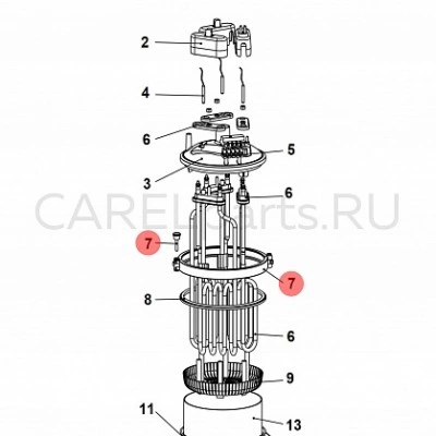 URKBR00000 Фиксатор крышки цилиндра CAREL URKBR00000 Фиксатор крышки цилиндра CAREL