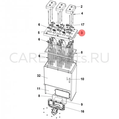 URKCOP8020 Крышка цилиндра CAREL URKCOP8020 Крышка цилиндра CAREL