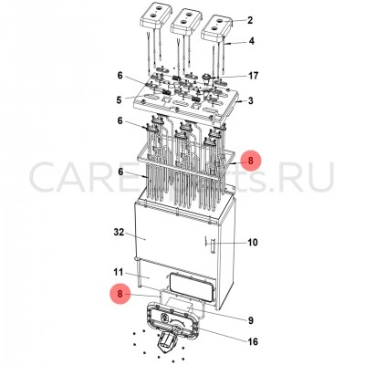 URKG200XXL Комплект уплотнителей CAREL URKG200XXL Комплект уплотнителей CAREL